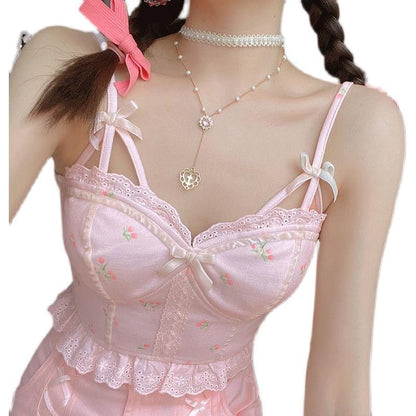 Pure Floral Bow Chest Pad