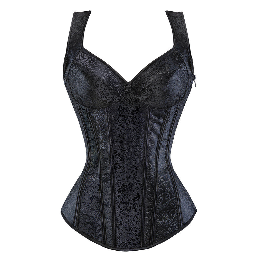 Women's Fashion Personality Retro Jacquard Corset