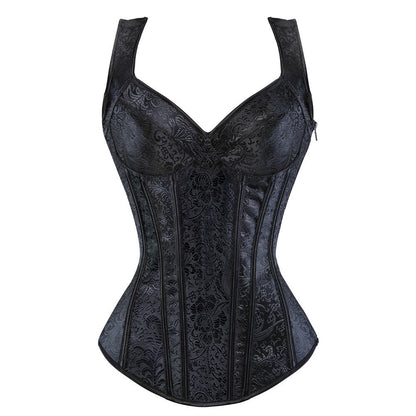 Women's Fashion Personality Retro Jacquard Corset