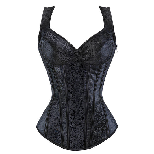 Women's Fashion Personality Retro Jacquard Corset