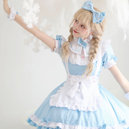 Halloween Maid Costume Plus Size with Detachable Sleeves