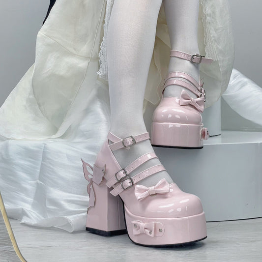 Butterfly Kiss Girls High Heels Shoes