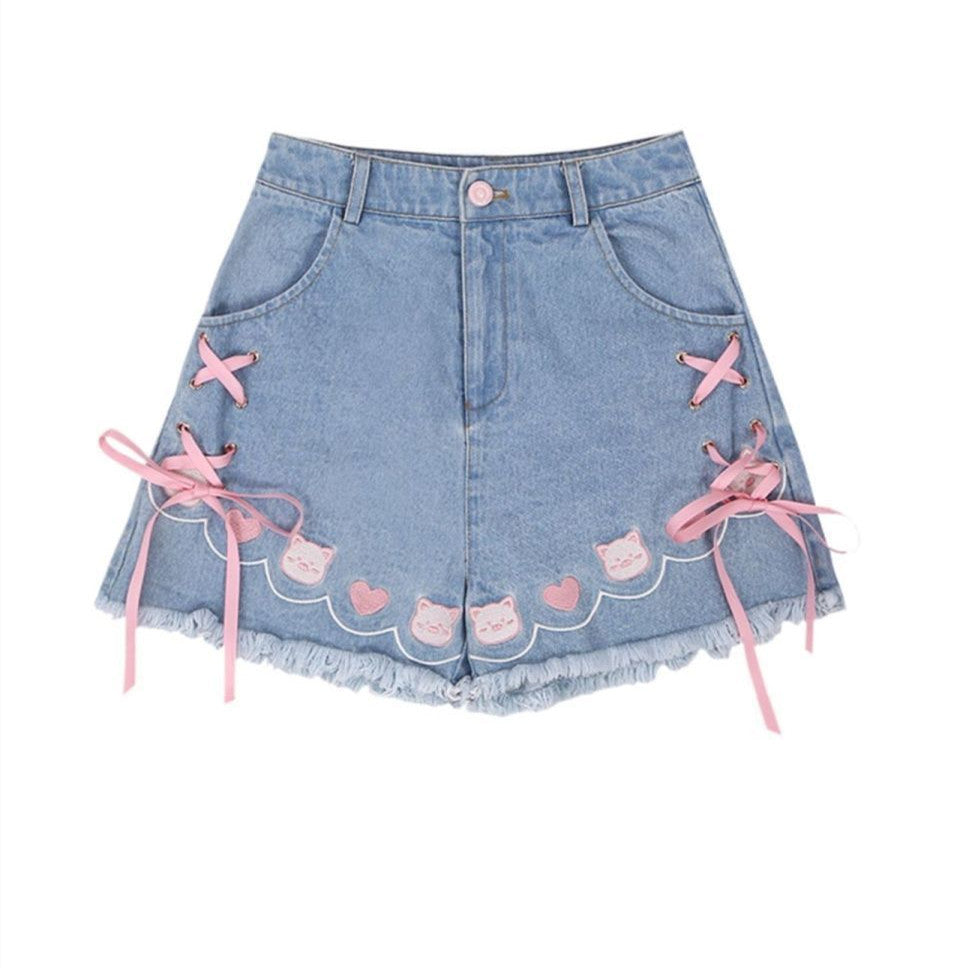 Women's Fashionable All-matching Bow Bandage Shorts