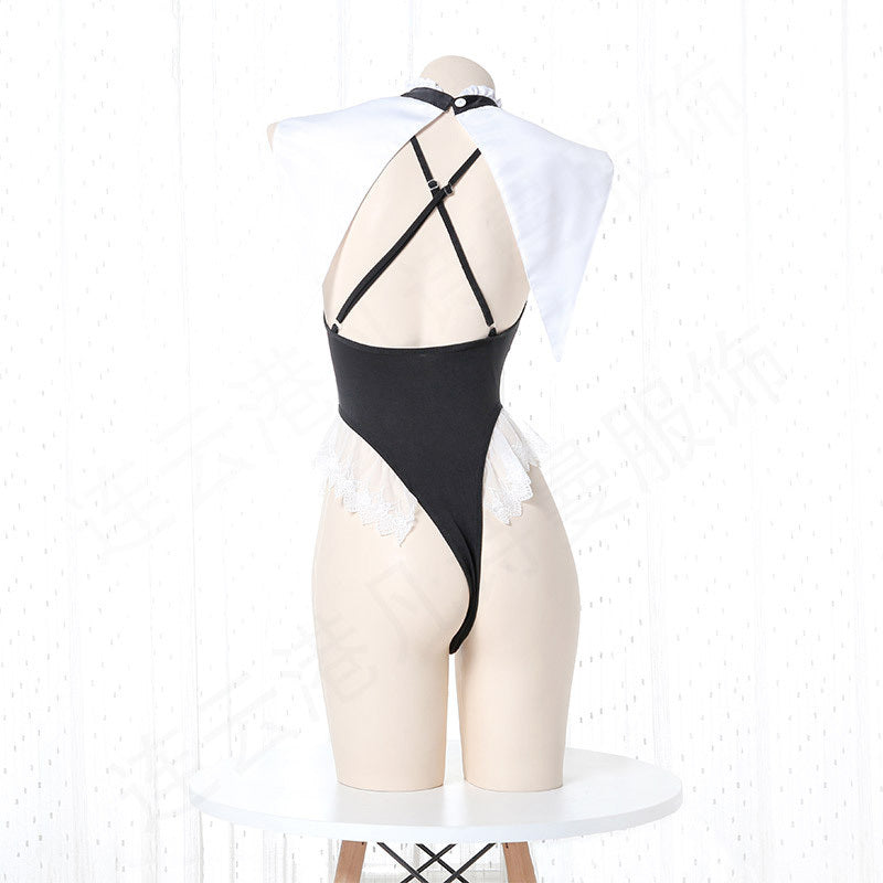 Romantic Backless Lace Suit – Seductive One-Piece