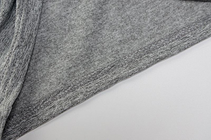 Cropped V-Neck T-Shirt – Elegant Long Sleeve Style