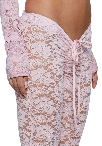 Women's Lace Stretch Wide-leg Pants