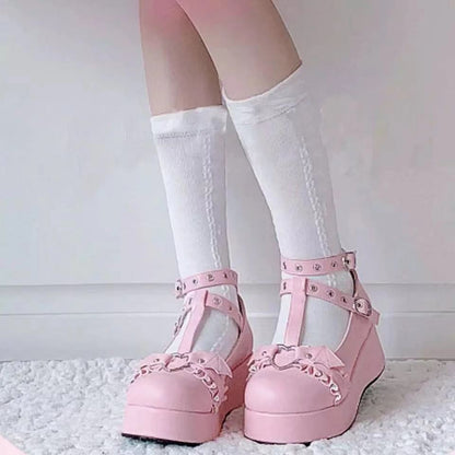 Chunky Boots with Metal Buckle Accents